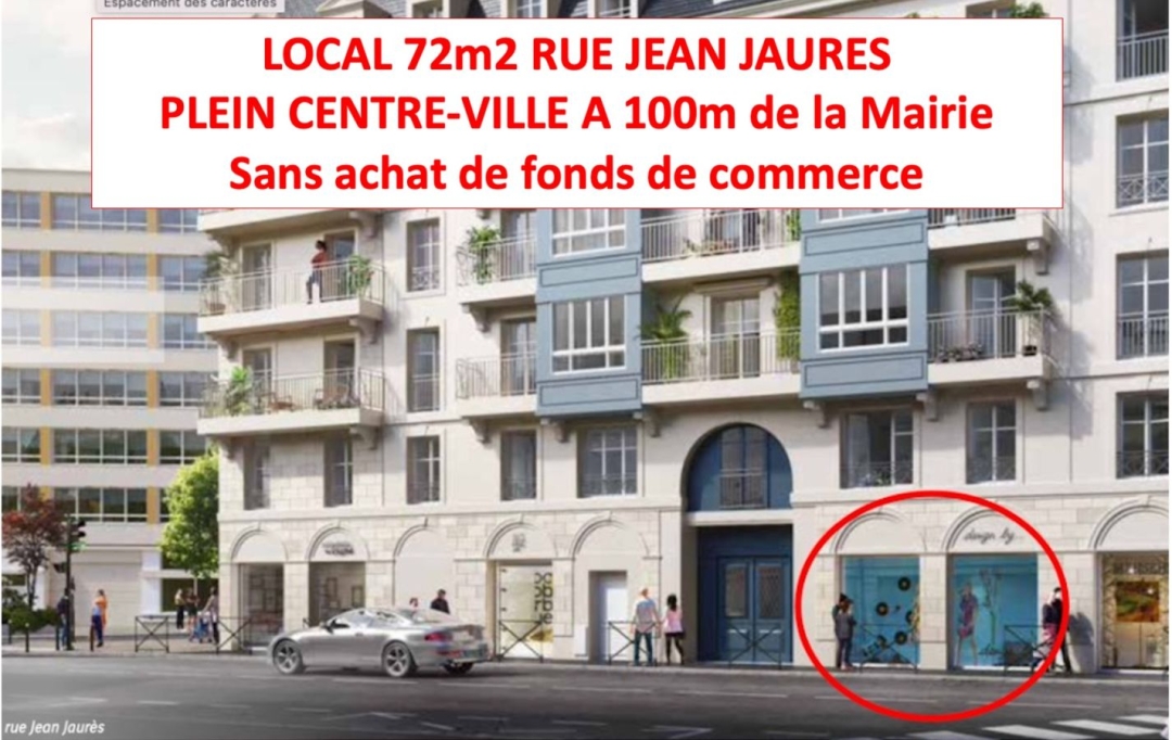 Annonces BOBIGNY : Local / Bureau | PUTEAUX (92800) | 73 m2 | 4 900 € 